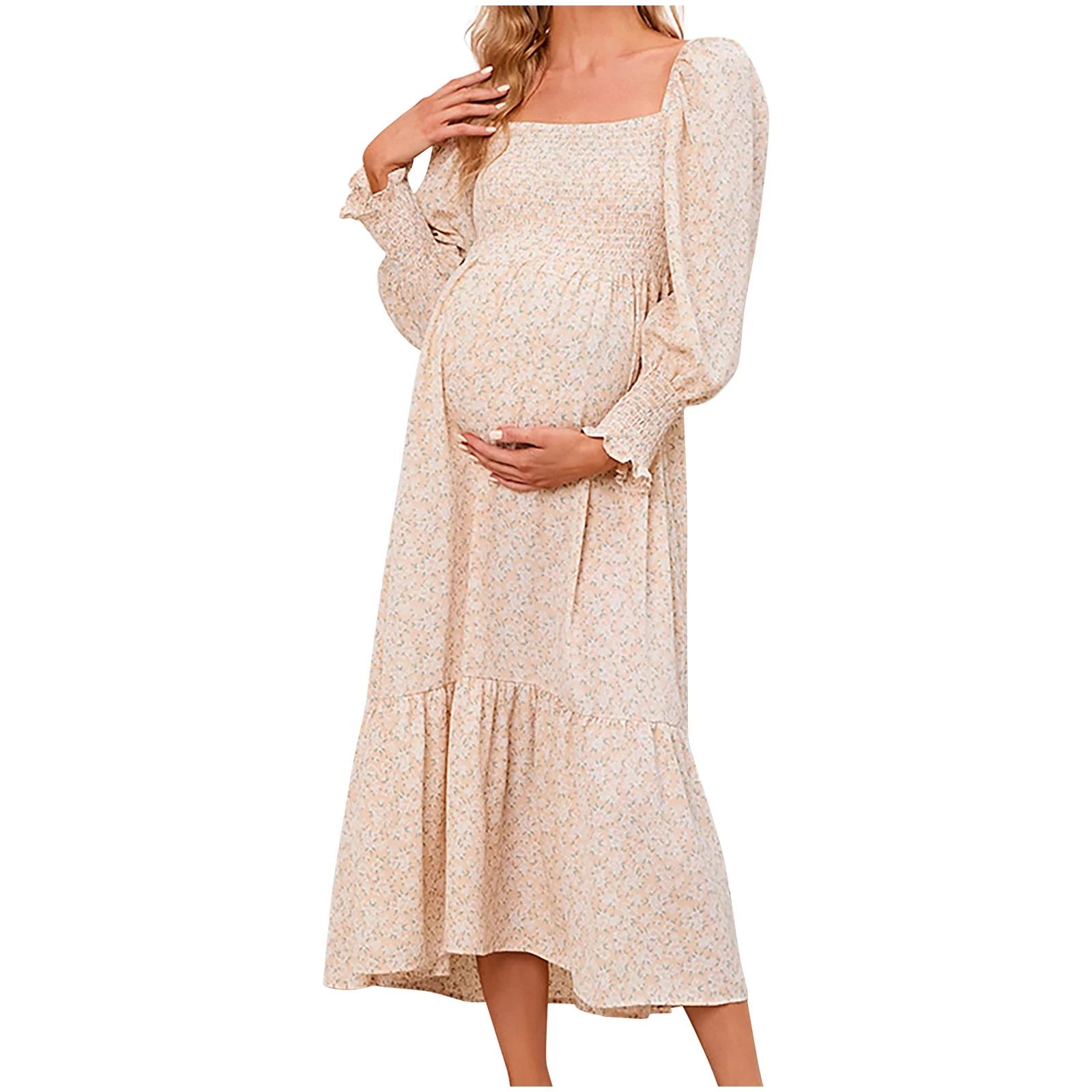 gakvov Maternity Dress For Photoshoot Savings Clearance Items!Women's Pregnant Casual Sexy Fashio... | Walmart (US)