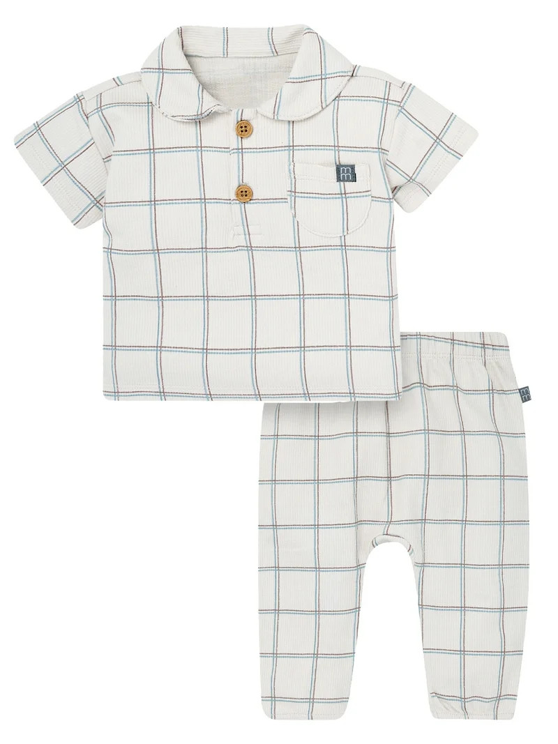 Modern Moments By Gerber Baby Boy Peter Pant Top and Pant Set, Sizes 0/3 Months - 24 Months | Walmart (US)