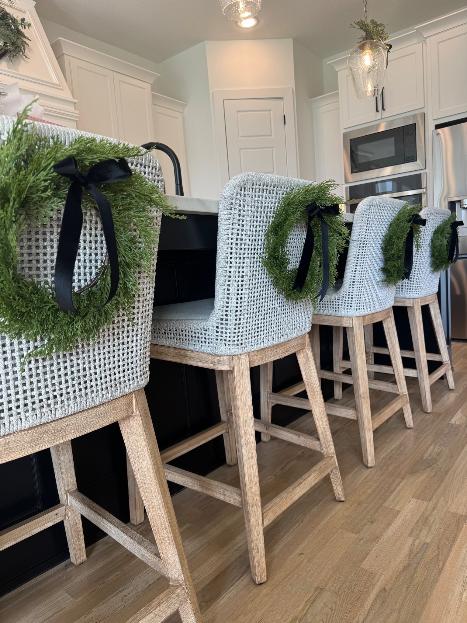 Barstool Wreaths 🖤

#LTKHome #LTKHoliday #LTKFindsUnder50