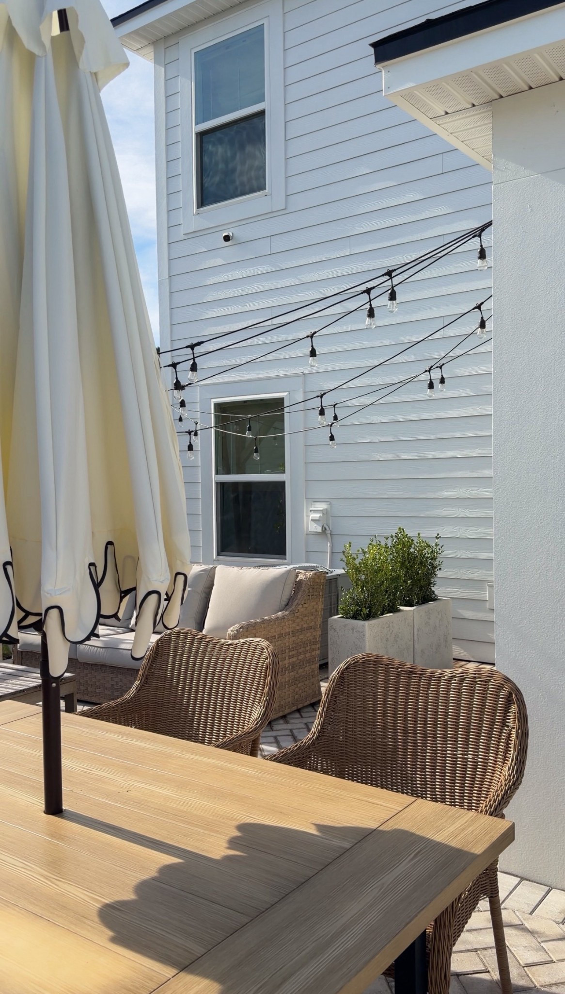 Our outdoor space 🌿 #patio #planters #outdoor 

#LTKHome