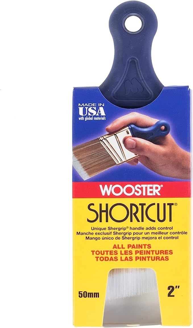 Wooster Brush Q3211-2 Shortcut Angle Sash Paintbrush, 2-Inch, White | Amazon (US)