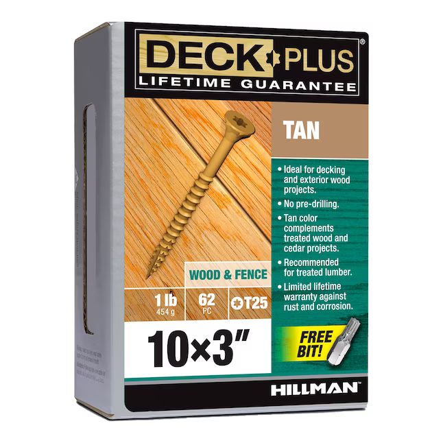 Deck Plus #10 x 3-in Wood To Wood Deck Screws (62-Per Box) | Lowe's