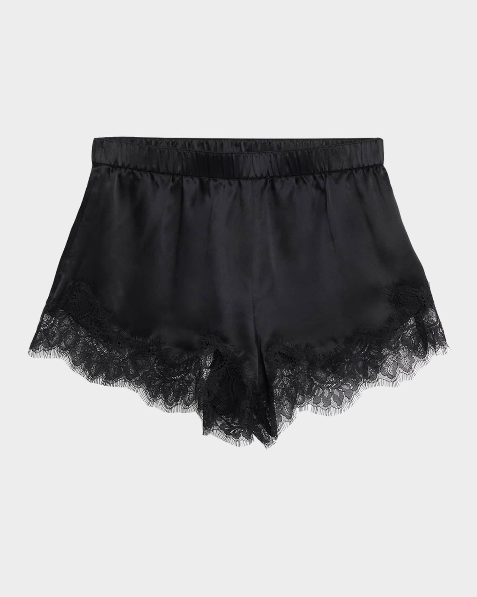 Joy Silk Lace Shorts | Neiman Marcus