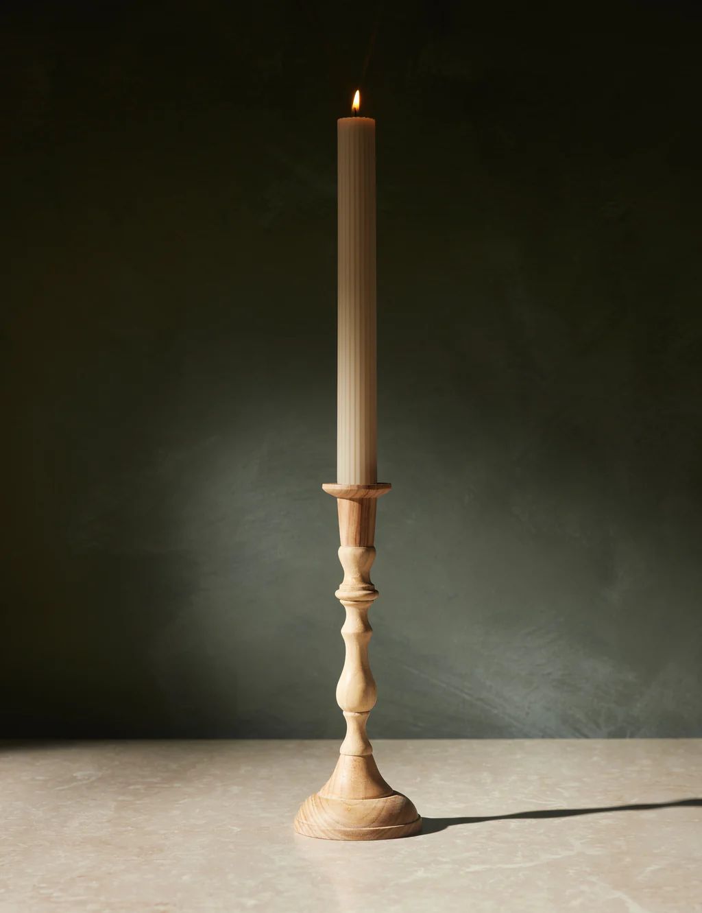 Wooden Georgian Candlestick | Lulu and Georgia 