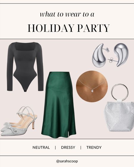 This holiday party outfit screams classy yet casual. This is the perfect outfit to celebrate with your friends and family without going over the top. Perfect for the minimalist 

#LTKHoliday #LTKstyletip