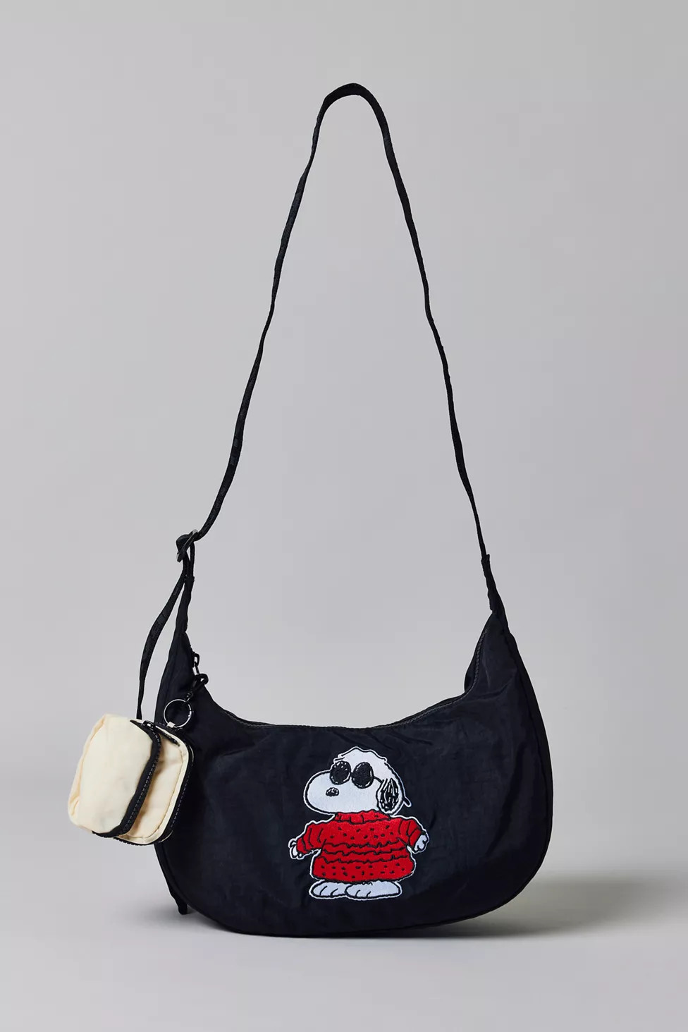 BAGGU UO Exclusive Joe Warm Embroidered Medium Nylon Crescent Bag | Urban Outfitters (US and RoW)
