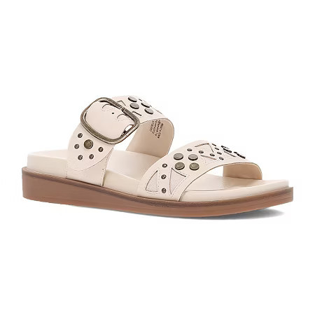 Frye and Co. Castella Womens Adjustable Strap Footbed Sandals, 9 1/2 Medium, Beige | JCPenney