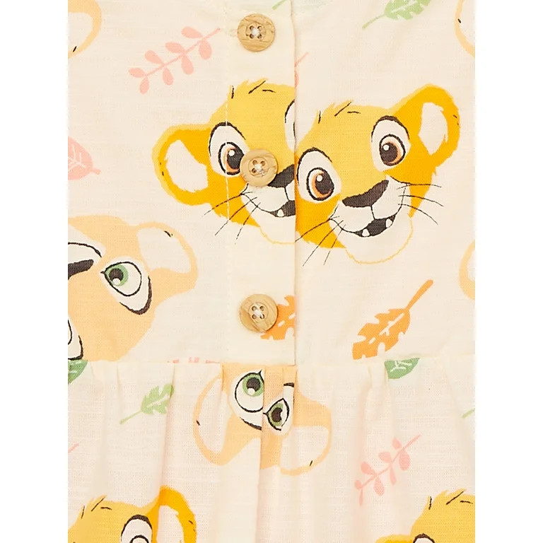 The Lion King Baby Girl Shortall and Tee Outfit Set with Headband, Sizes 0/3 Months-24 Months - W... | Walmart (US)