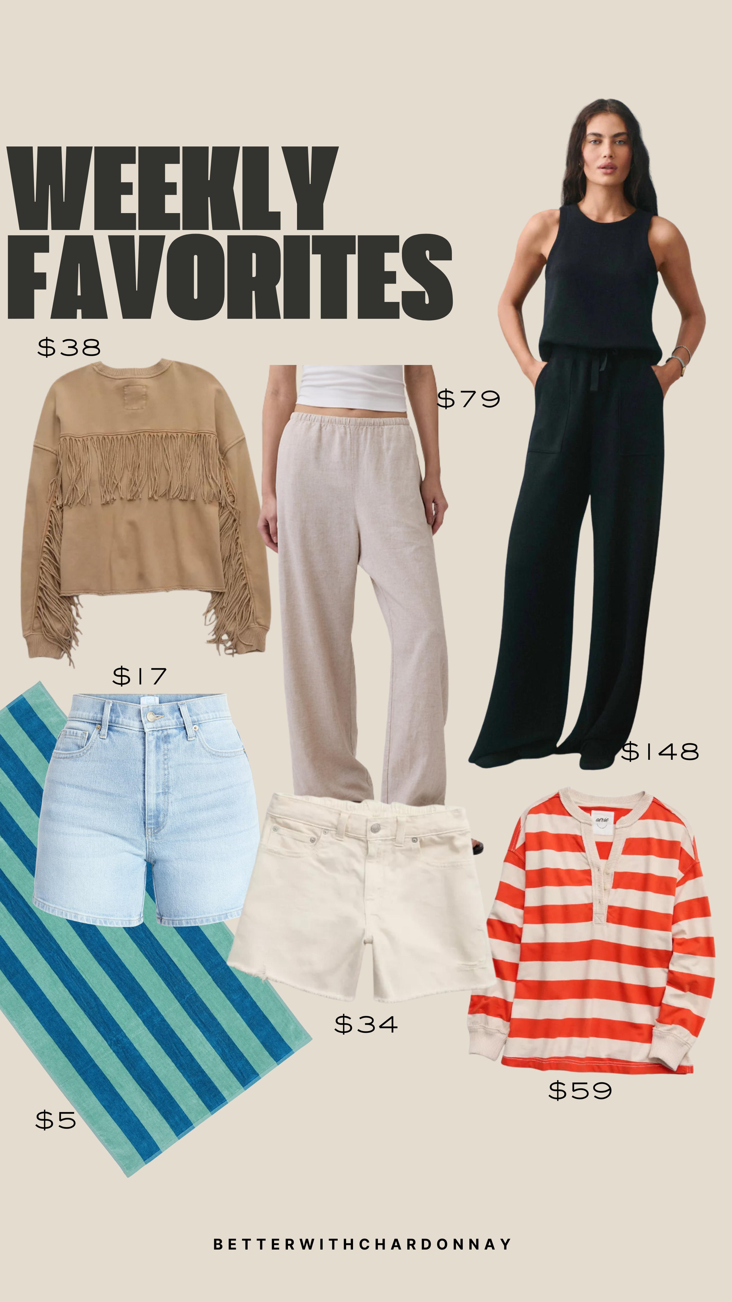 Weekly Favorites!

top sellers, aerie, spanx, linen pants, summer style, walmart 

 #LTKSeasonal