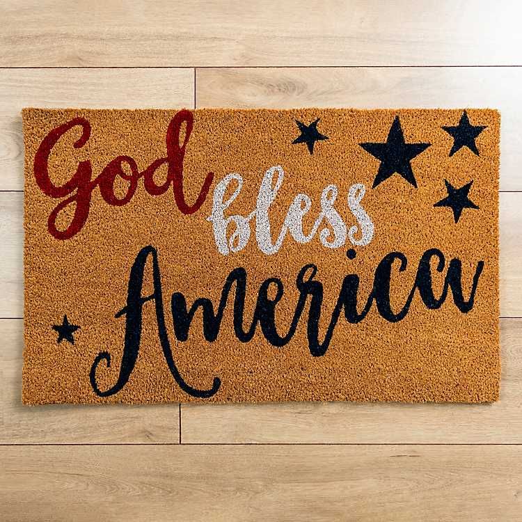 New!God Bless America Doormat | Kirkland's Home