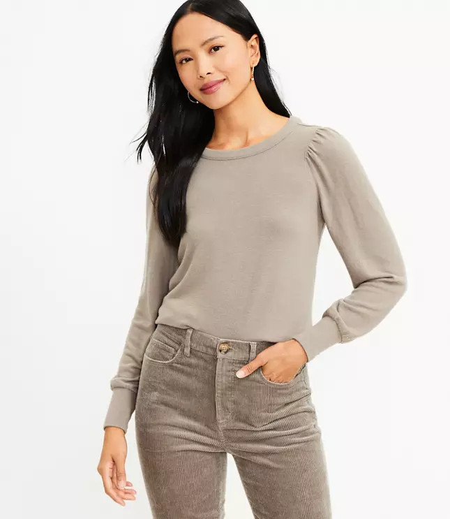 Puff Sleeve Sweatshirt | LOFT