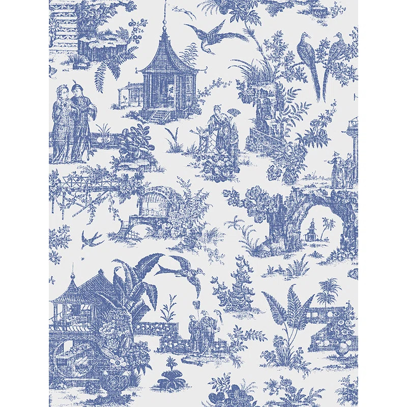 Marni 33' x 20.5" Toile Wallpaper Roll | Wayfair North America