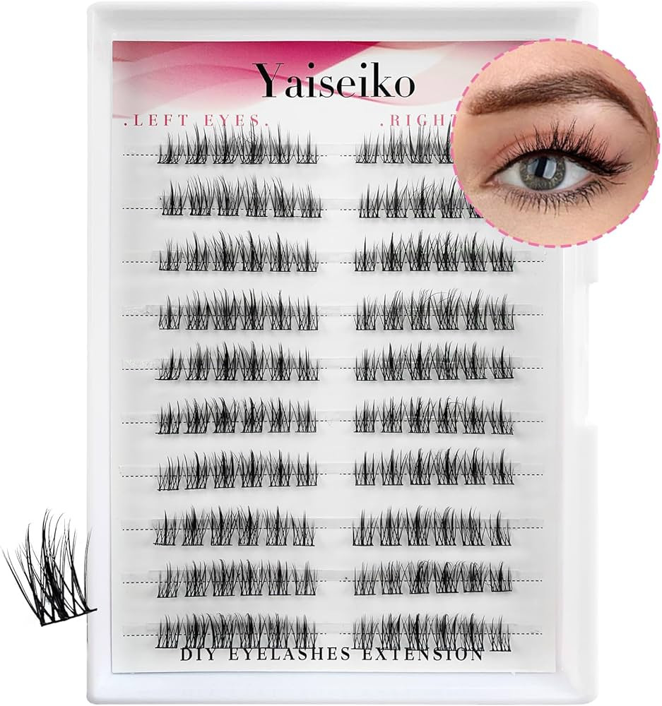 Individual Lashes 120pcs Wispy Lashes Extension Manga Lash Clusters Eyelash Extension D Curl Eyel... | Amazon (US)