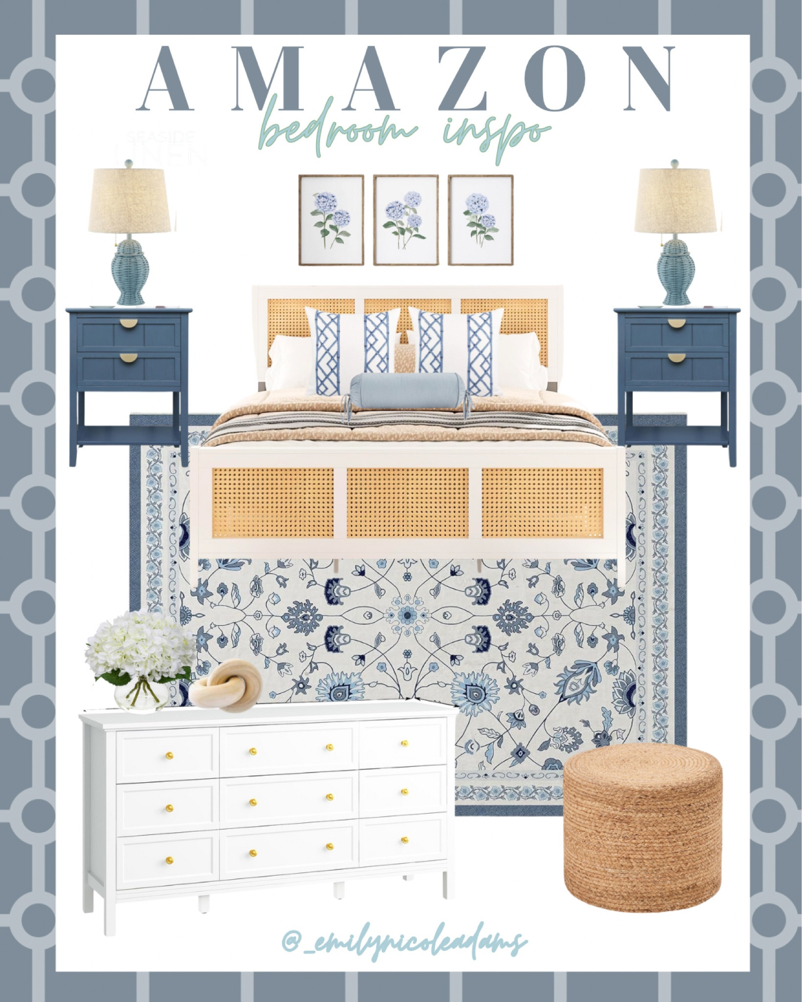 Amazon coastal grandmother bedroom favorites 🌴💙 coastal grandmother, coastal grandma, coastal decor, coastal design, coastal aesthetic, coastal home, coastal style, neutral style, preppy style, grand millennial, Amazon home finds, gold accents, affordable home trends, bedroom design, primary bedroom decor, bedroom inspo 

#LTKHome #LTKStyleTip #LTKFindsUnder50