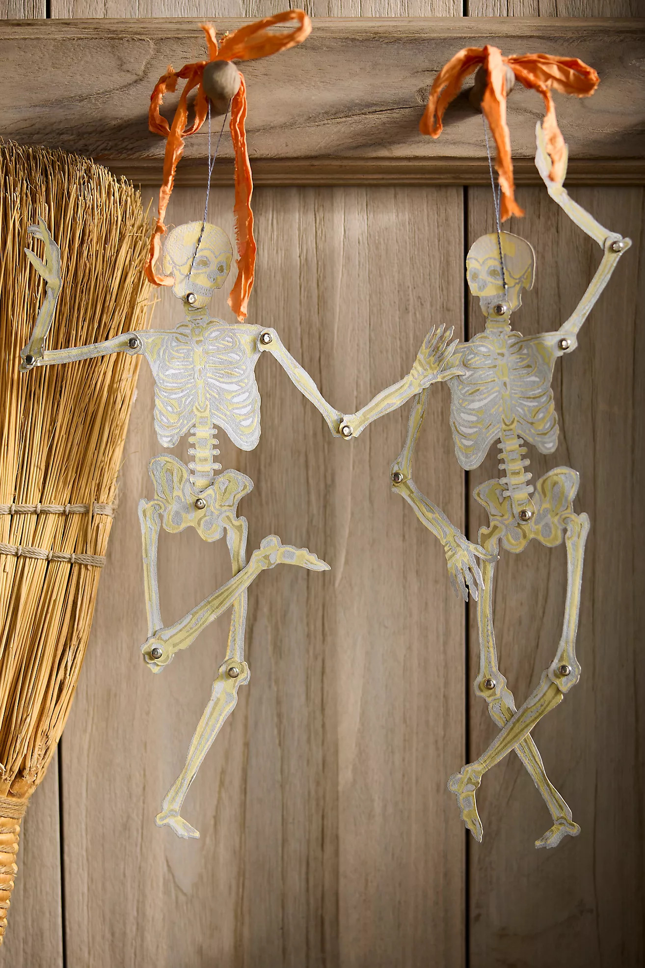 Paper Skeleton Ornaments, Set of 2 | Terrain