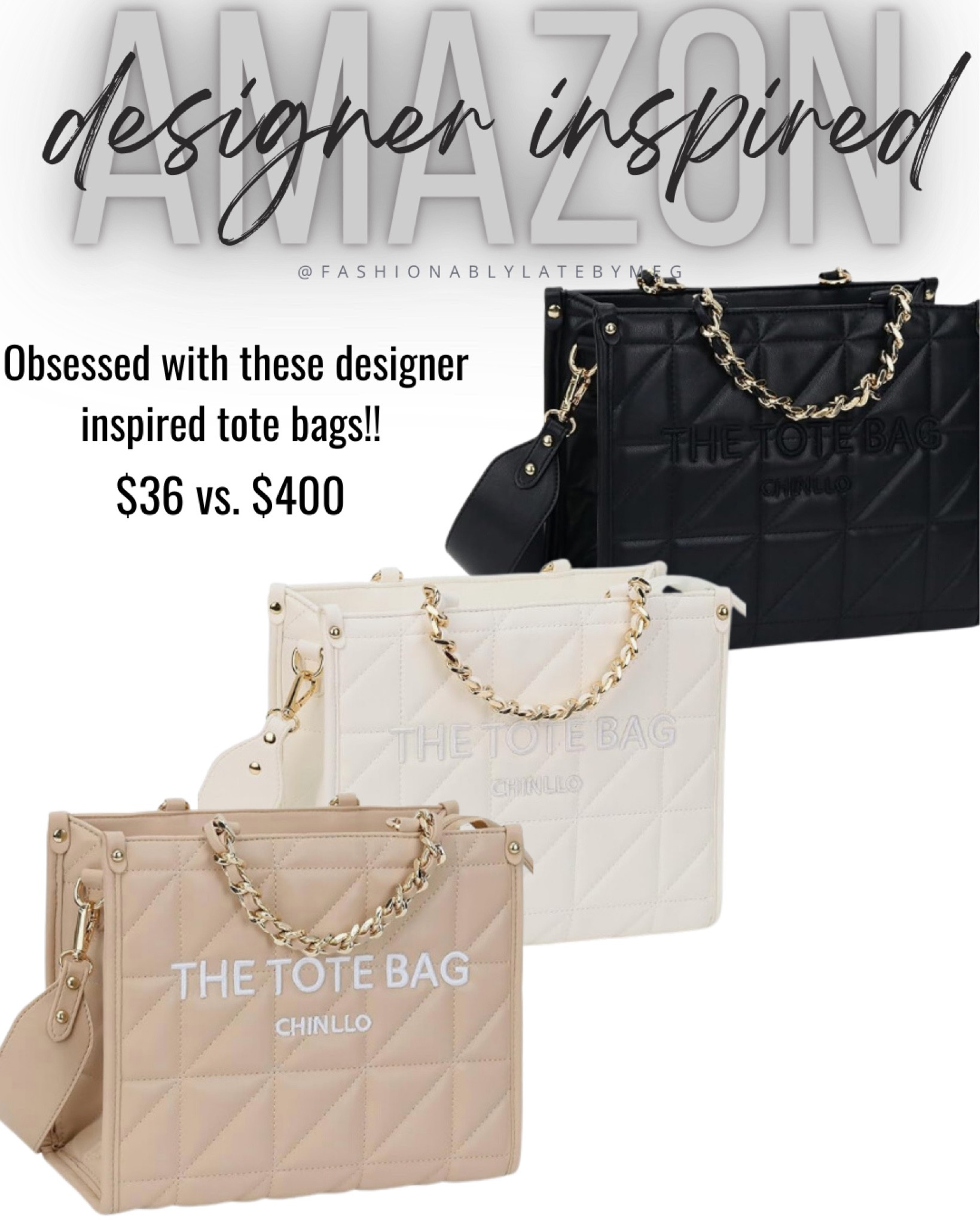 Designer inspired tote bag, marc jacobs tote bag inspired bag, laptop bag, work bag, leather purse, quilted bag, quilted purse 

#LTKitbag #LTKfindsunder50 #LTKstyletip