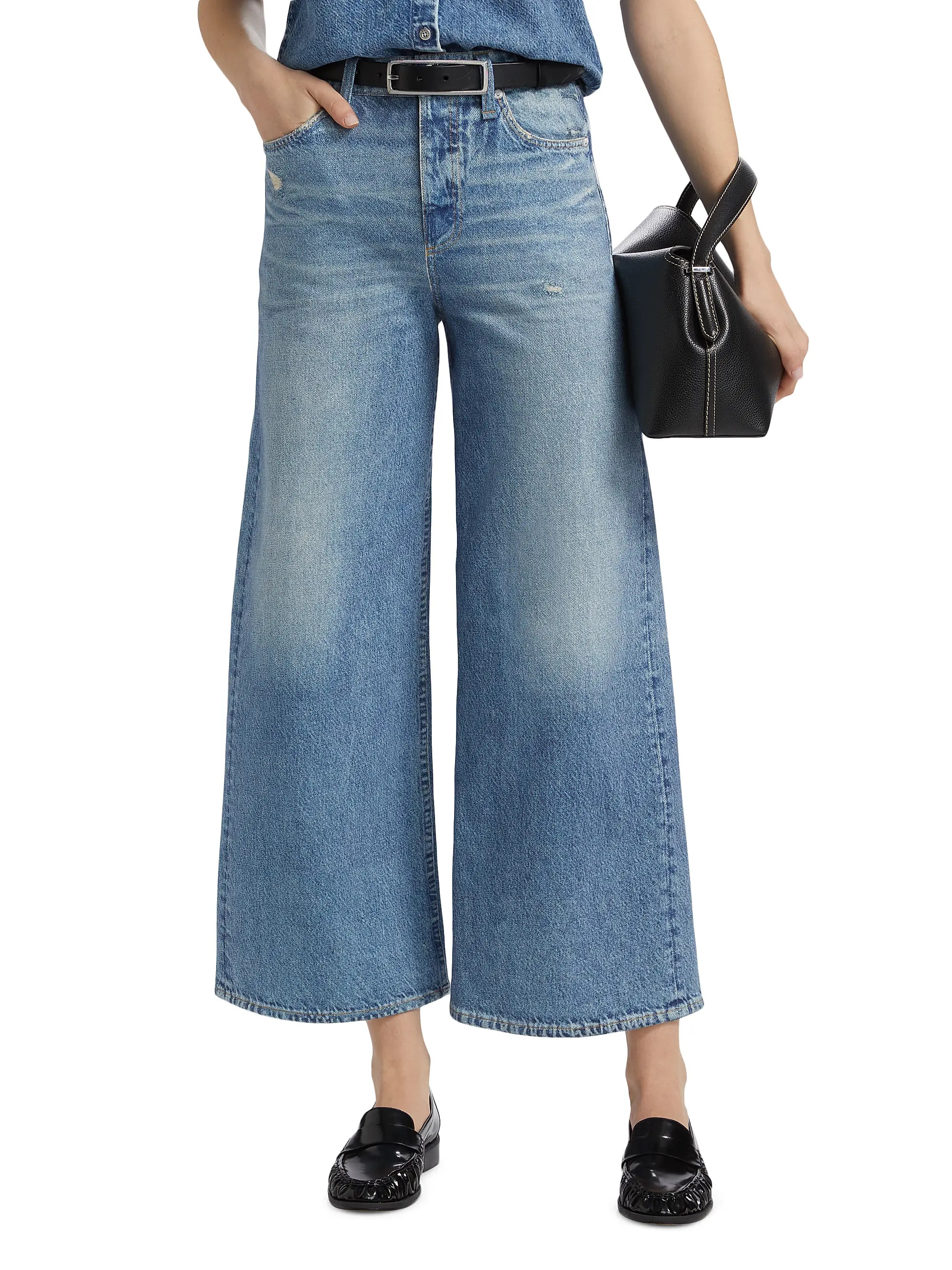 rag & bone Miramar Sofie Ankle Wide-Leg Pants | Saks Fifth Avenue | Saks Fifth Avenue