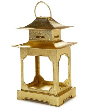 Southern Living Holiday Collection Small Pagoda Gold Lantern | Dillard's | Dillard's