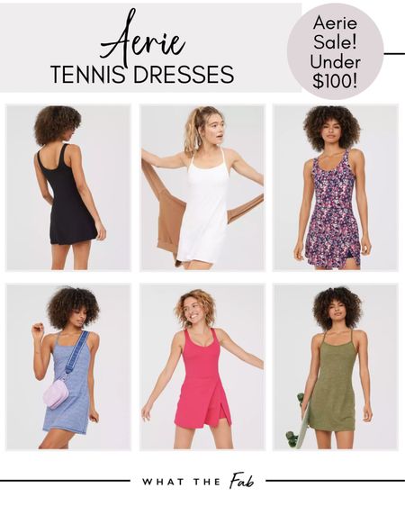Tennis Dresses Under $100, Aerie apparel, dresses, skirts, sportswear, workwear, travel outfits

#LTKfit #LTKunder100 #LTKSale