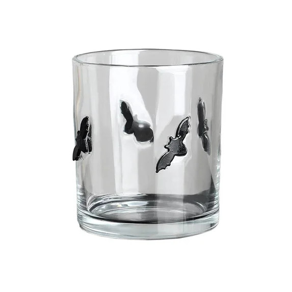 YAMB Halloween Embossed Ghost Glass Cup, Clear Stemmed Glass Mug with Pumpkin Relief Patterns, Ea... | Walmart (US)