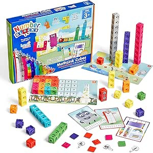 hand2mind MathLink Cubes Numberblocks 1-10 Activity Set, 30 Preschool Learning Activities, Buildi... | Amazon (US)