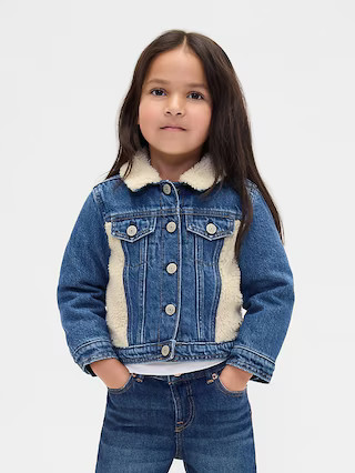 Baby & Toddler Sherpa Icon Denim Jacket | Gap (US)
