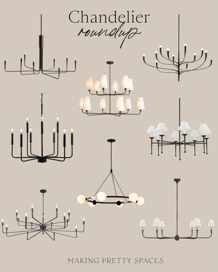 Shop this roundup of chandeliers! Most of them come in different sizes and finishes! I’m using the top right one for my great room at MPS!
Chandeliers, black, modern, shades; round

#LTKstyletip #LTKitbag #LTKhome