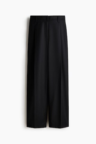H & M - Tailored wool-blend trousers - Black | H&M (UK, MY, IN, SG, PH, TW, HK)