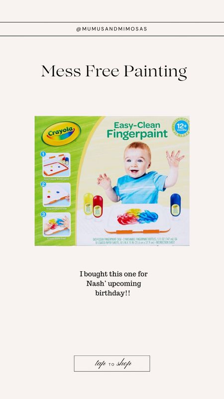 Easy clean finger painting from Amazon
Mess, free, painting, for toddlers 
Toddler crafts 
Kids crafts 
Birthday gift ideas for toddlers

#LTKfindsunder50 #LTKkids #LTKbaby