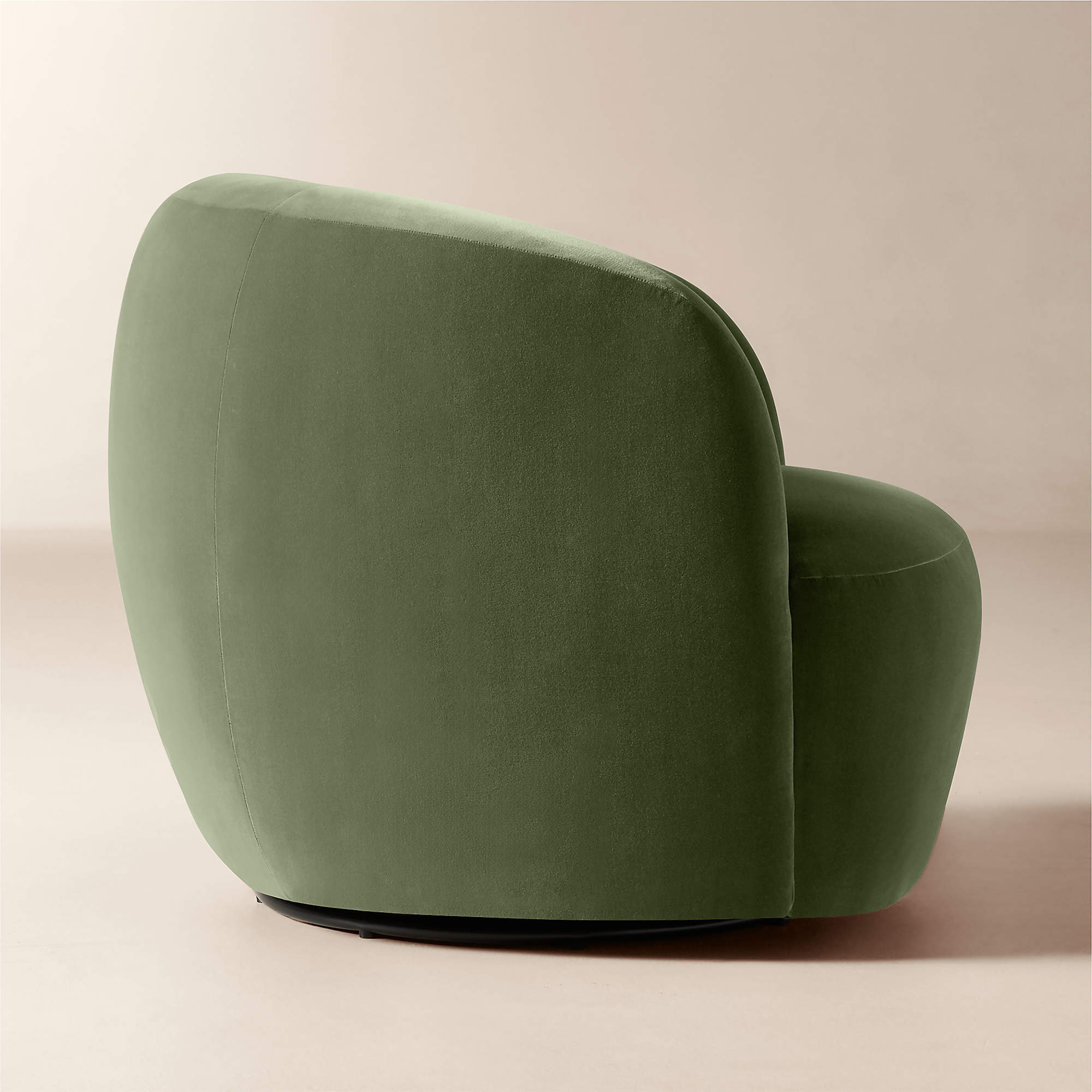 Gwyneth Sage Green Velvet Swivel Chair by goop + Reviews | CB2 | CB2