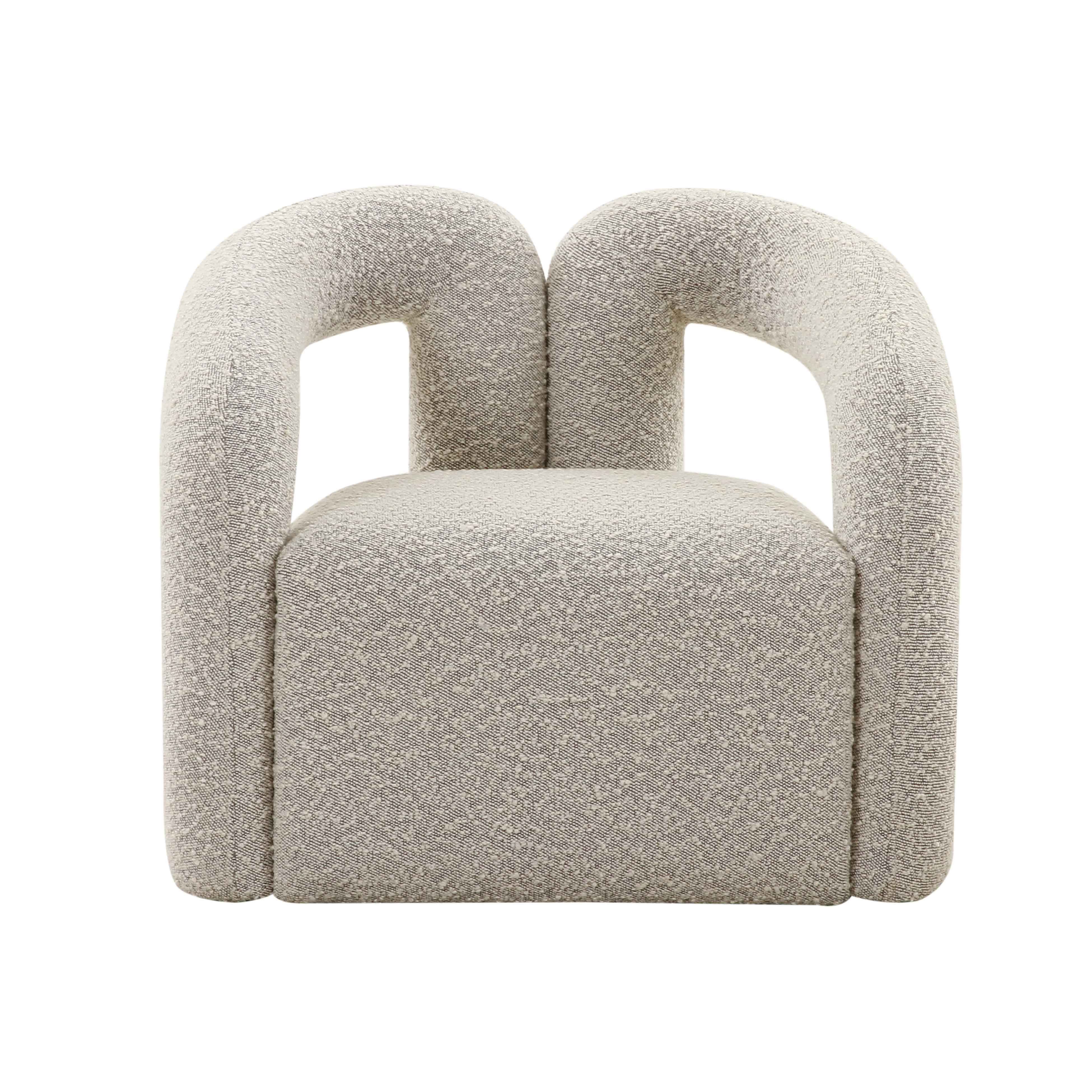 TOV Furniture Jenn Grey Boucle Accent Chair | Walmart (US)