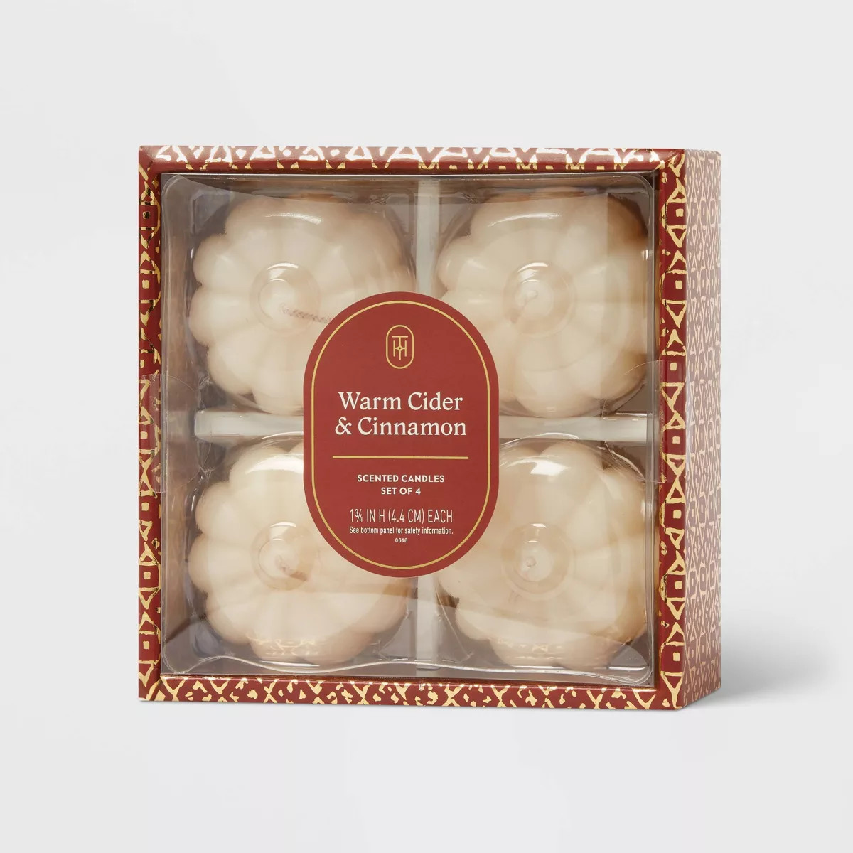 4pk Mini Wax Pumpkin Figural Candle Set - Threshold™ | Target