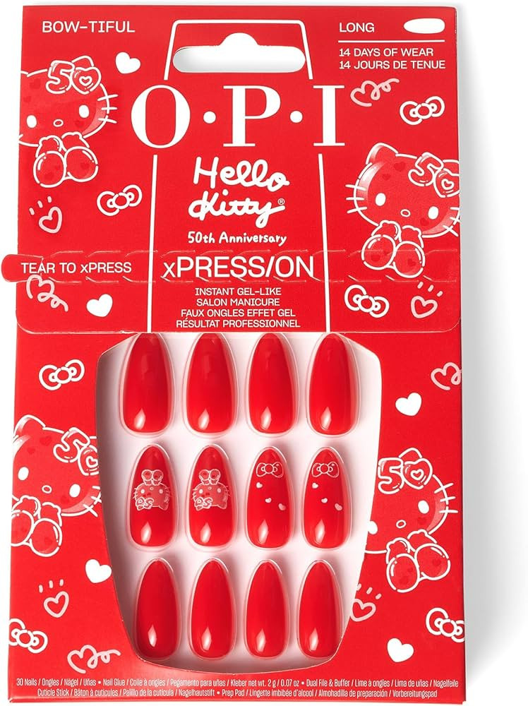 OPI xPRESS/ON Press On Nails, Up to 14 Days of Gel-Like Salon Manicure, Vegan, Sustainable Packag... | Amazon (US)
