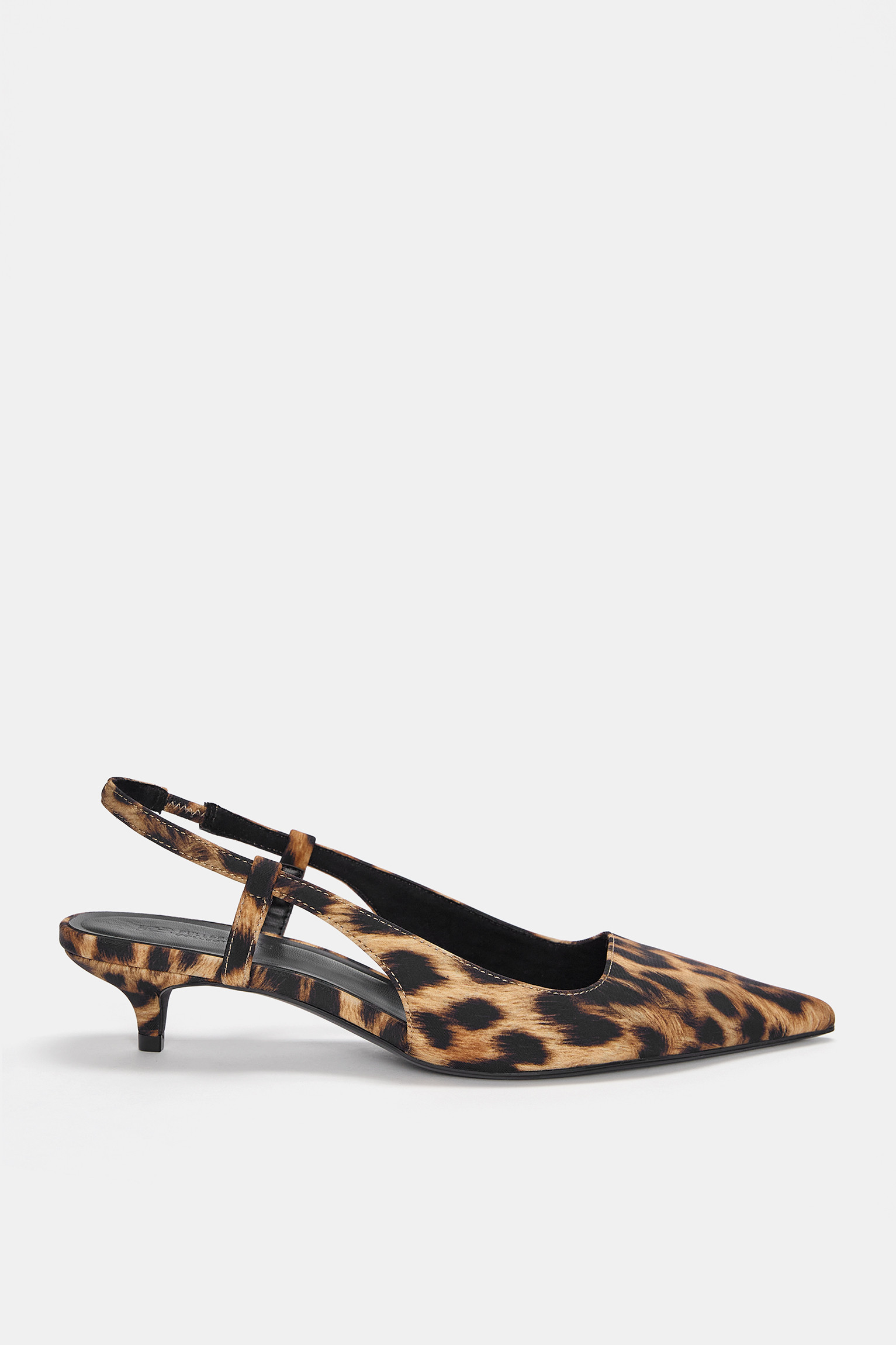 Leopard print kitten-heel shoes | PULL and BEAR UK