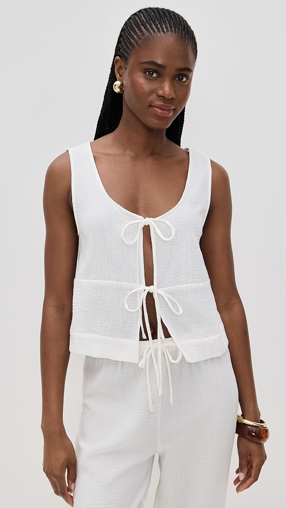 WAYF Ani Tie Front Top | Shopbop | Shopbop
