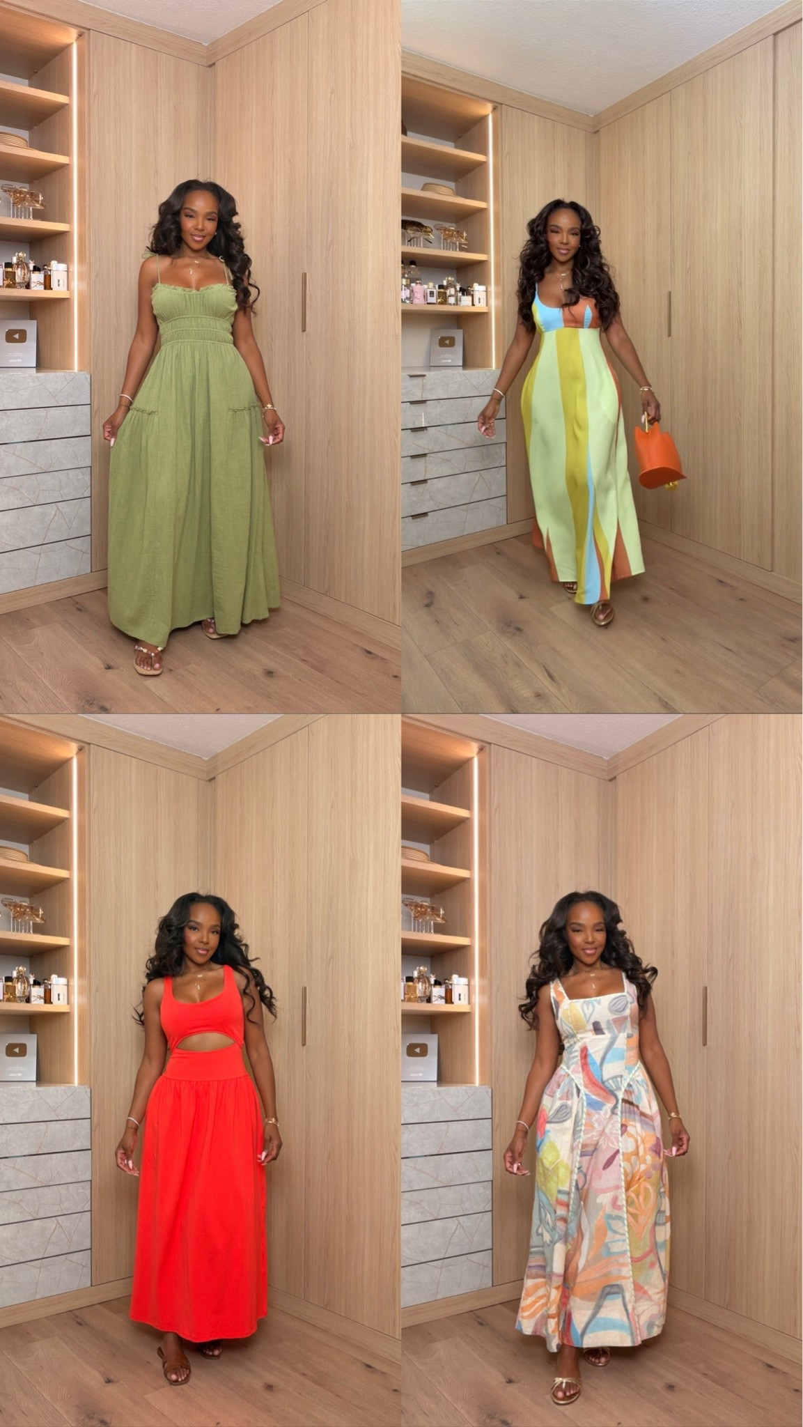 The kind of dresses that make getting dressed in summer feel effortless ☀️✨

From flowy neutral maxis to bold vacation colors and printed statement pieces, these are the styles that instantly make you look put together with minimal effort. Dresses like these are always worth the investment because they work for vacations, brunch, dinners, events, and everyday elevated moments all season long.

Perfect for vacation outfits, resort dinners, brunch dates, summer parties, beach trips, wedding guest looks, and girls night.

5’4 | 140LBS | 34D-27-40 | size small or 4

Summer maxi dresses, vacation outfit ideas, resort wear women, colorful summer dresses, elevated vacation style, flowy dresses for women, tropical vacation outfits, feminine summer fashion, classy resort outfits, summer capsule wardrobe, vacation dinner dresses, chic maxi dress styling

Follow me on Instagram and YouTube @kirasfashionfinds