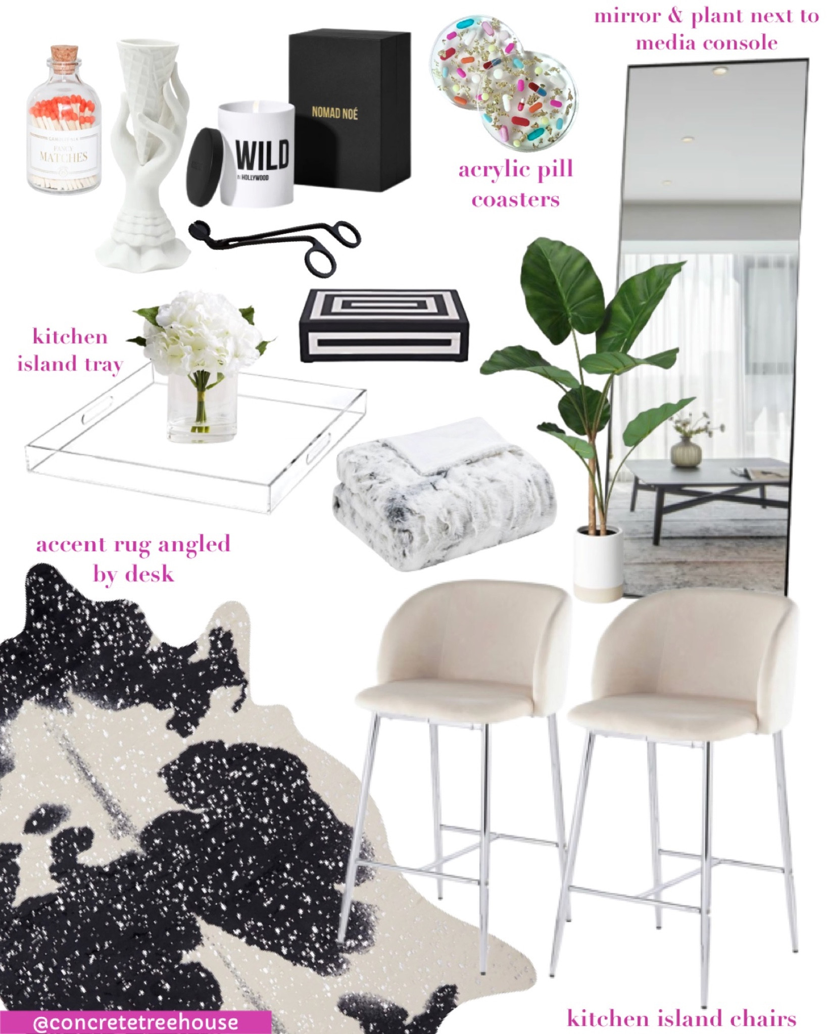 Modern, chic, trendy apartment moodboard accessories and kitchen chairs! #counterchairs #kitchenisland #apartment #accessories #decor #coffeetable #coffeetabledecor #kitchenislanddecor #fauxplants

#LTKsalealert #LTKstyletip #LTKhome