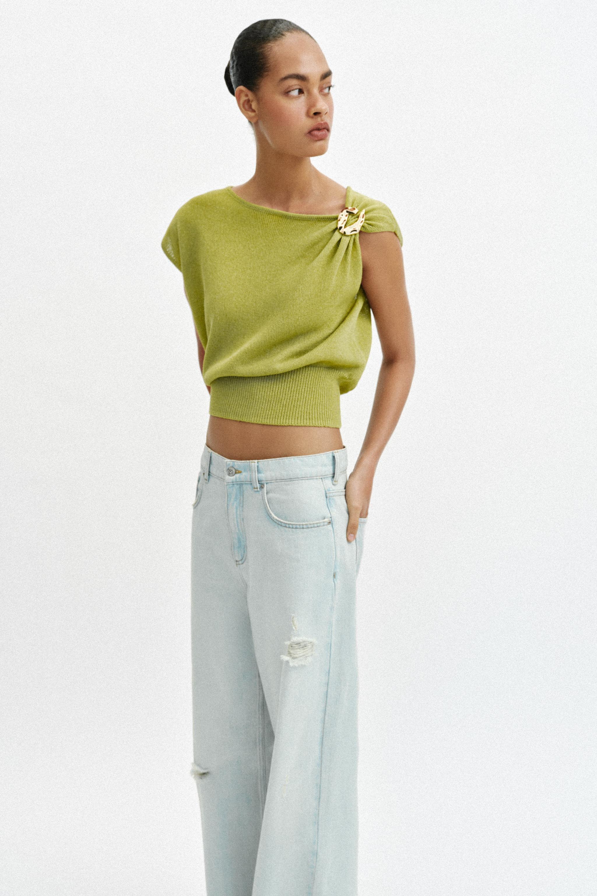 TRIM KNIT TOP | Zara US