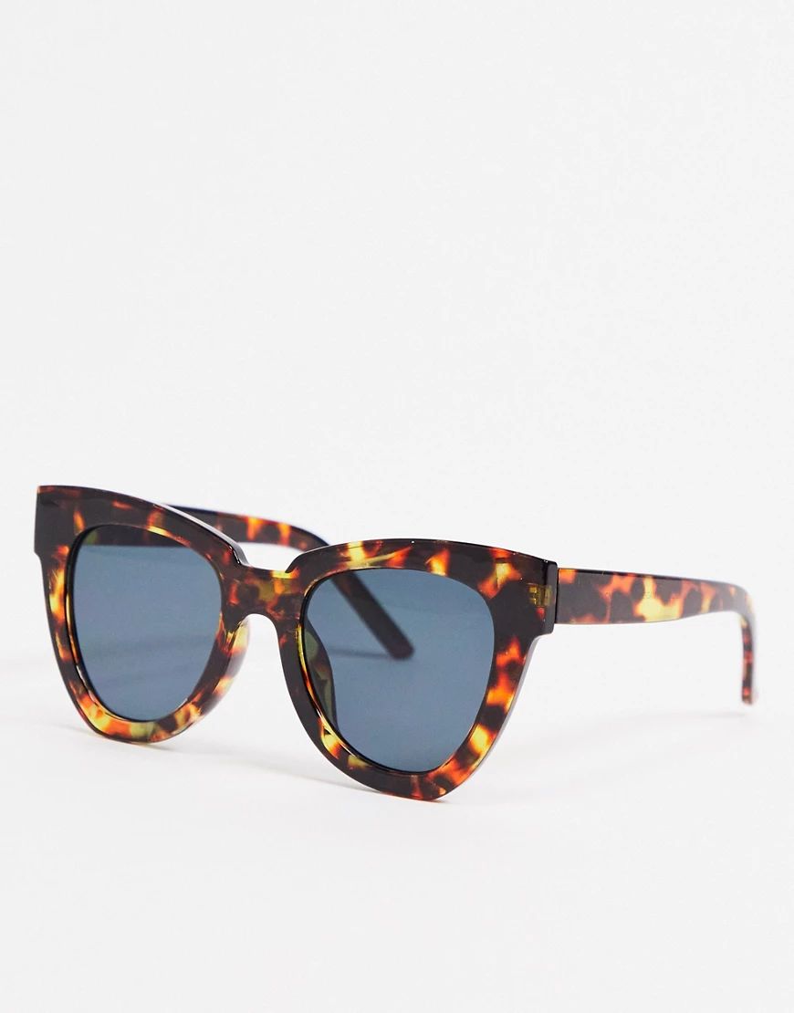 AJ Morgan cat eye sunglasses in tortoise shell-Brown | ASOS (Global)