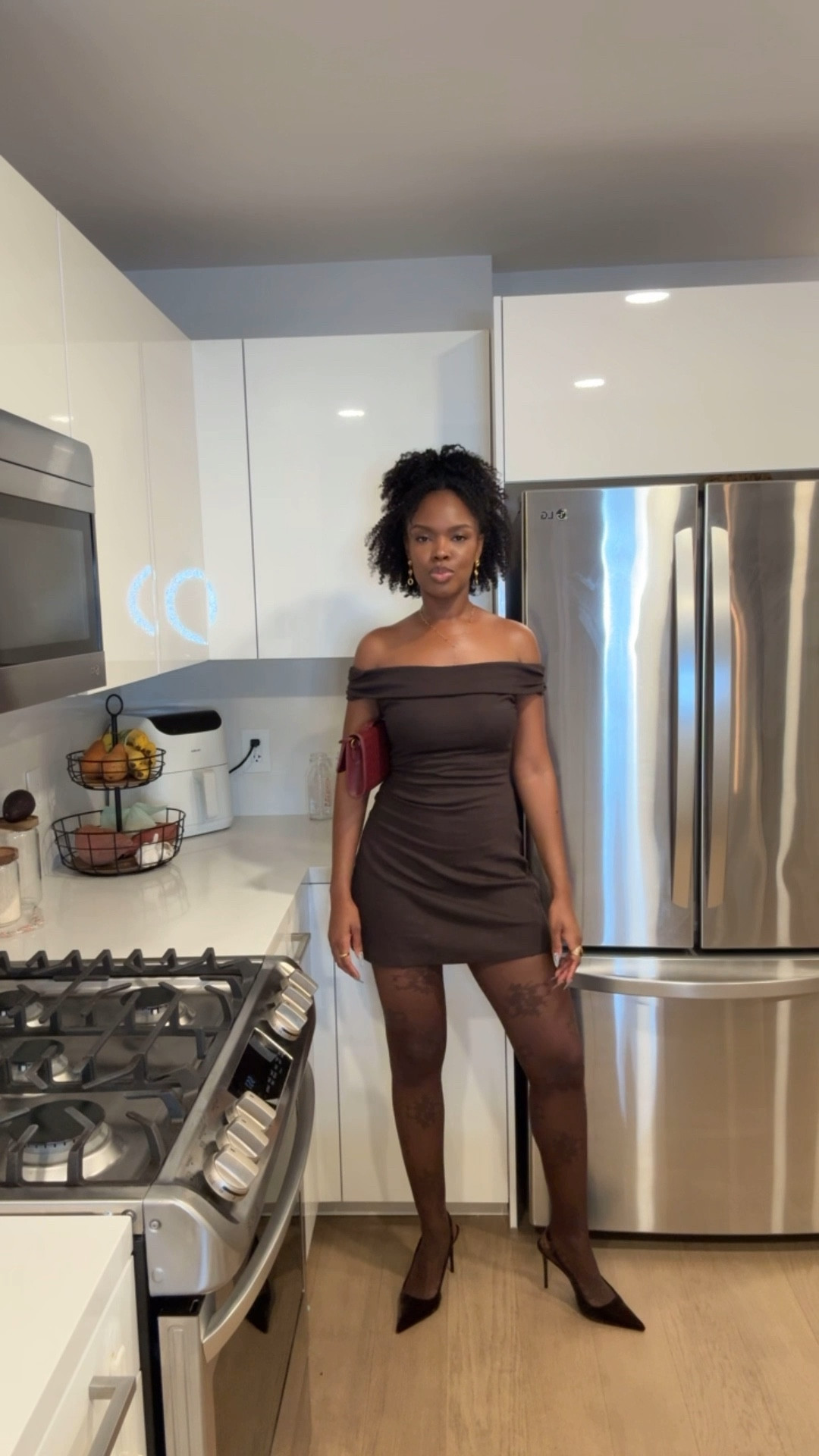 this is the absolute perfect little festive look if you want to dress up without wearing anything sequined!! I love dressing up, but sometimes I hate looking shiny 😂😂 #HolidayDress #HolidayFit #DateNight #DateOutfit #GirlsNightOutfit 

#LTKootd #LTKPetite #LTKHoliday