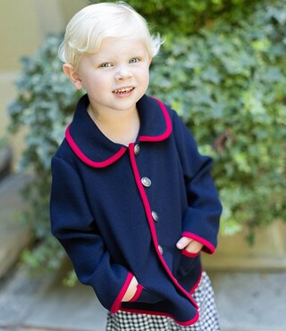 x Darby Fallon Clark Baby Boys 12-24 Months Grayson Button Front Wool Blend Car Coat | Dillard's