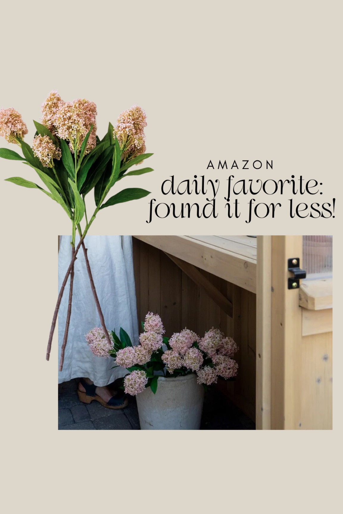 Obsessed with these faux artificial lilac stems from house of Jade I found the exact same ones on Amazon sold us a set of three for the price of one. I just ordered a few spring stems.

#LTKStyleTip #LTKHome #LTKSaleAlert