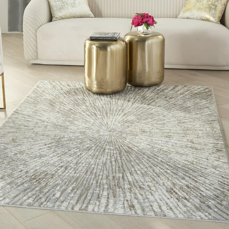 Inspire Me! Home Decor Metallic Abstract Area Rug, 63 in x 87 in - Walmart.com | Walmart (US)