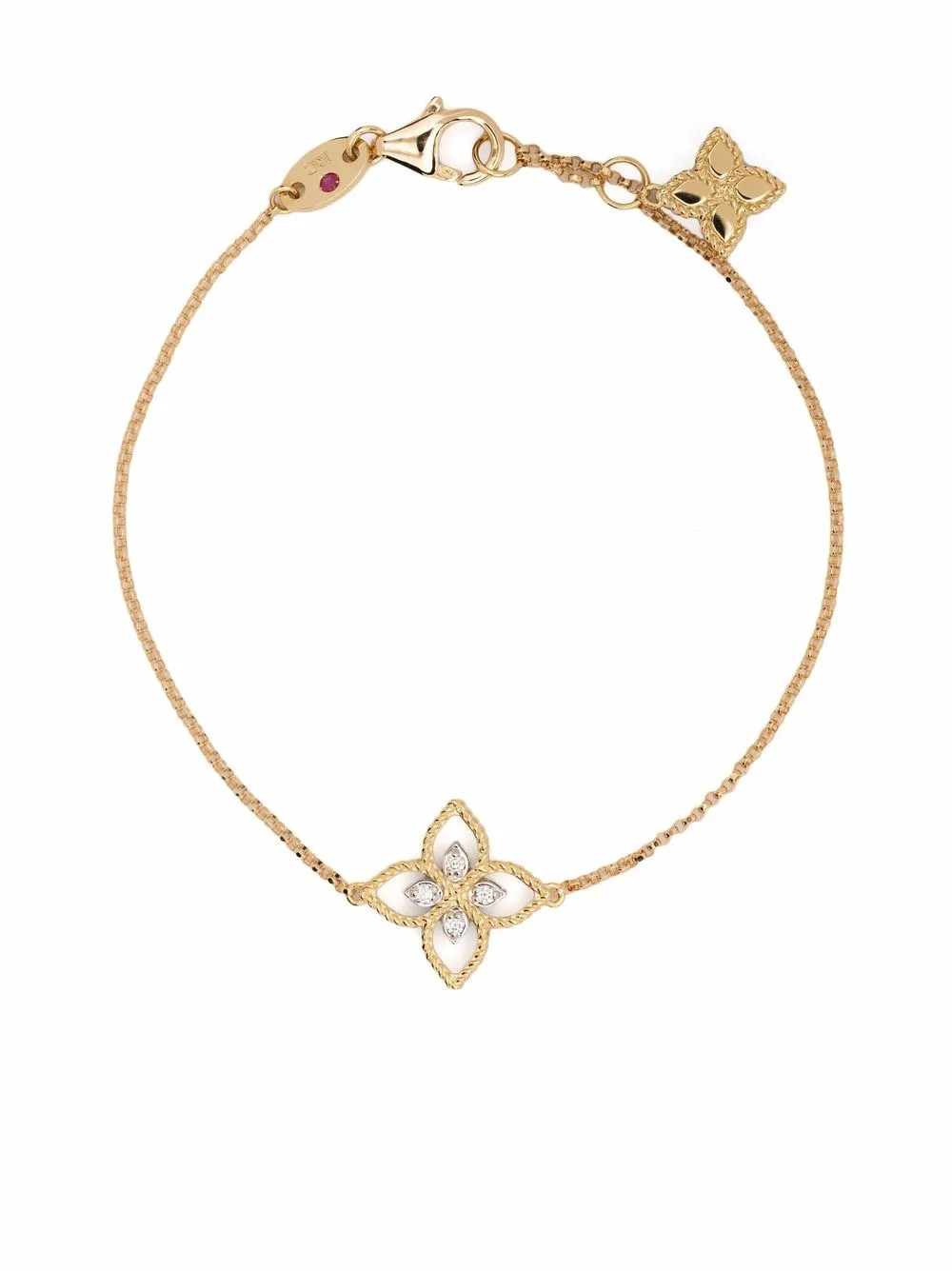 Roberto Coin Bracciale Princess Flower In Oro Giallo 18kt Con Diamanti | Oro | FARFETCH IT | Farfetch Global