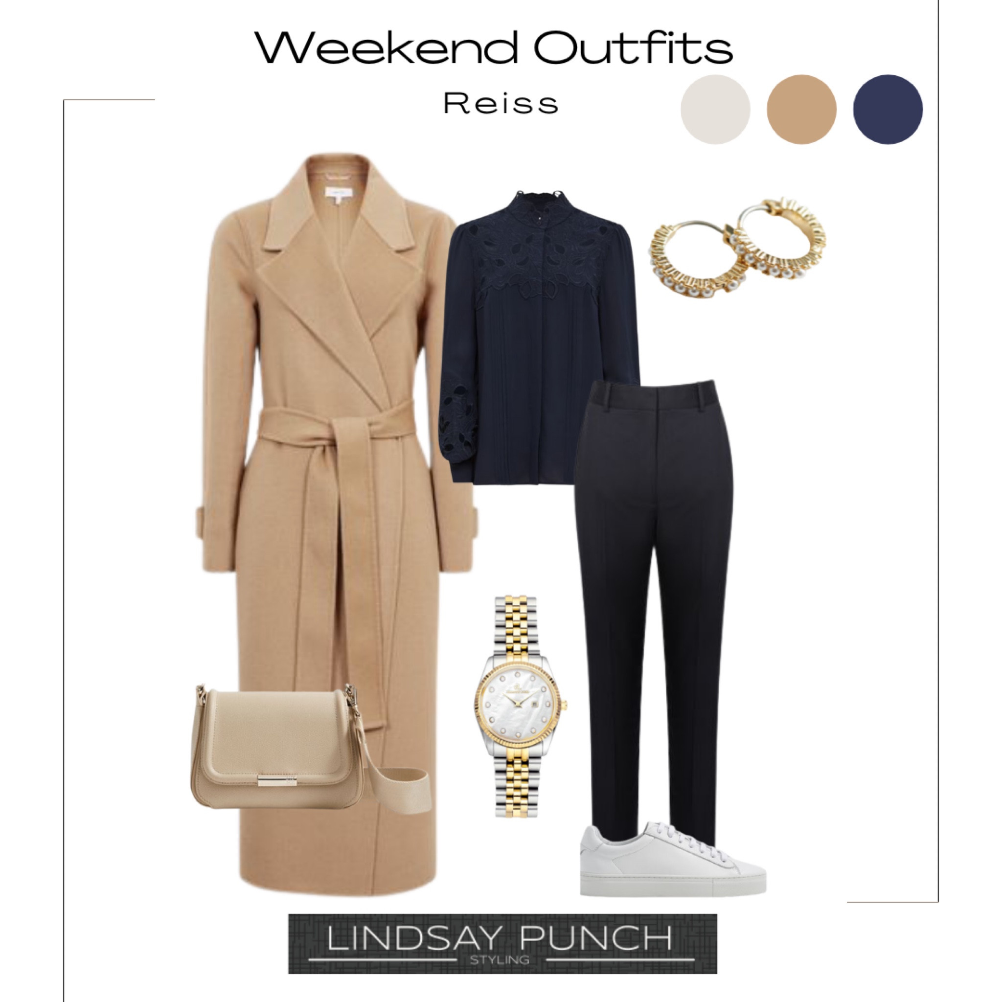 Reiss smart casual weekend to workwear style - capsule wardrobe 