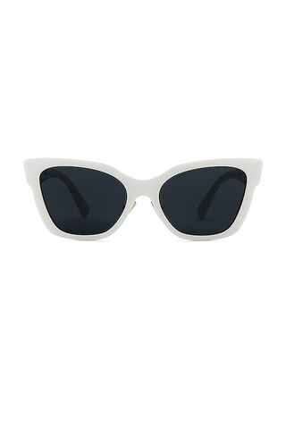 Miu Miu Cat Eye Sunglasses in White from Revolve.com | Revolve Clothing (Global)