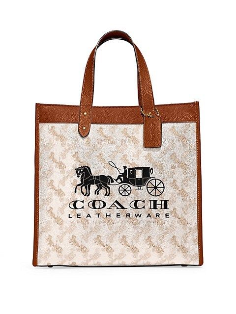 Horse & Carriage Coated Canvas Tote | Saks Fifth Avenue
