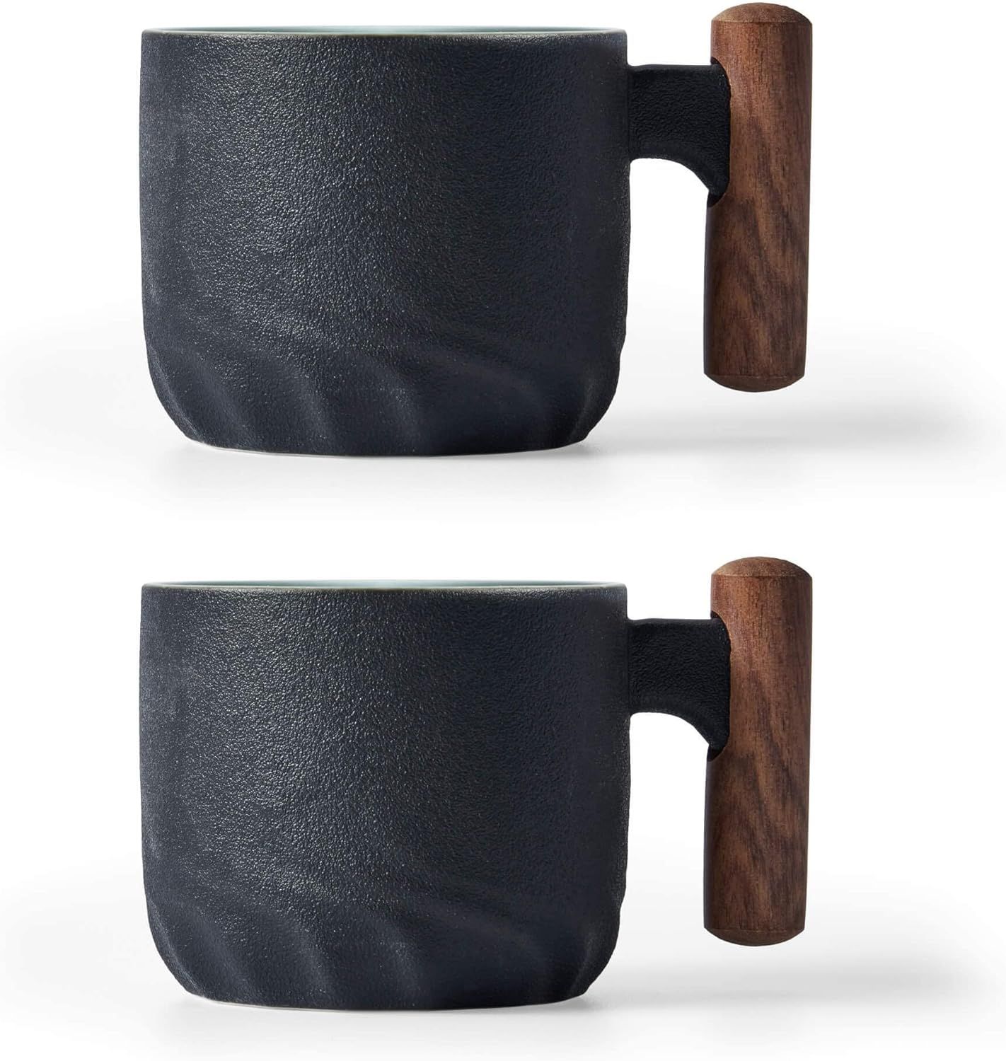 Ceramic Espresso Cups with Wooden Handle Espresso Shot Cups Ceramic Tea Cups Porcelain Demitasse ... | Amazon (US)