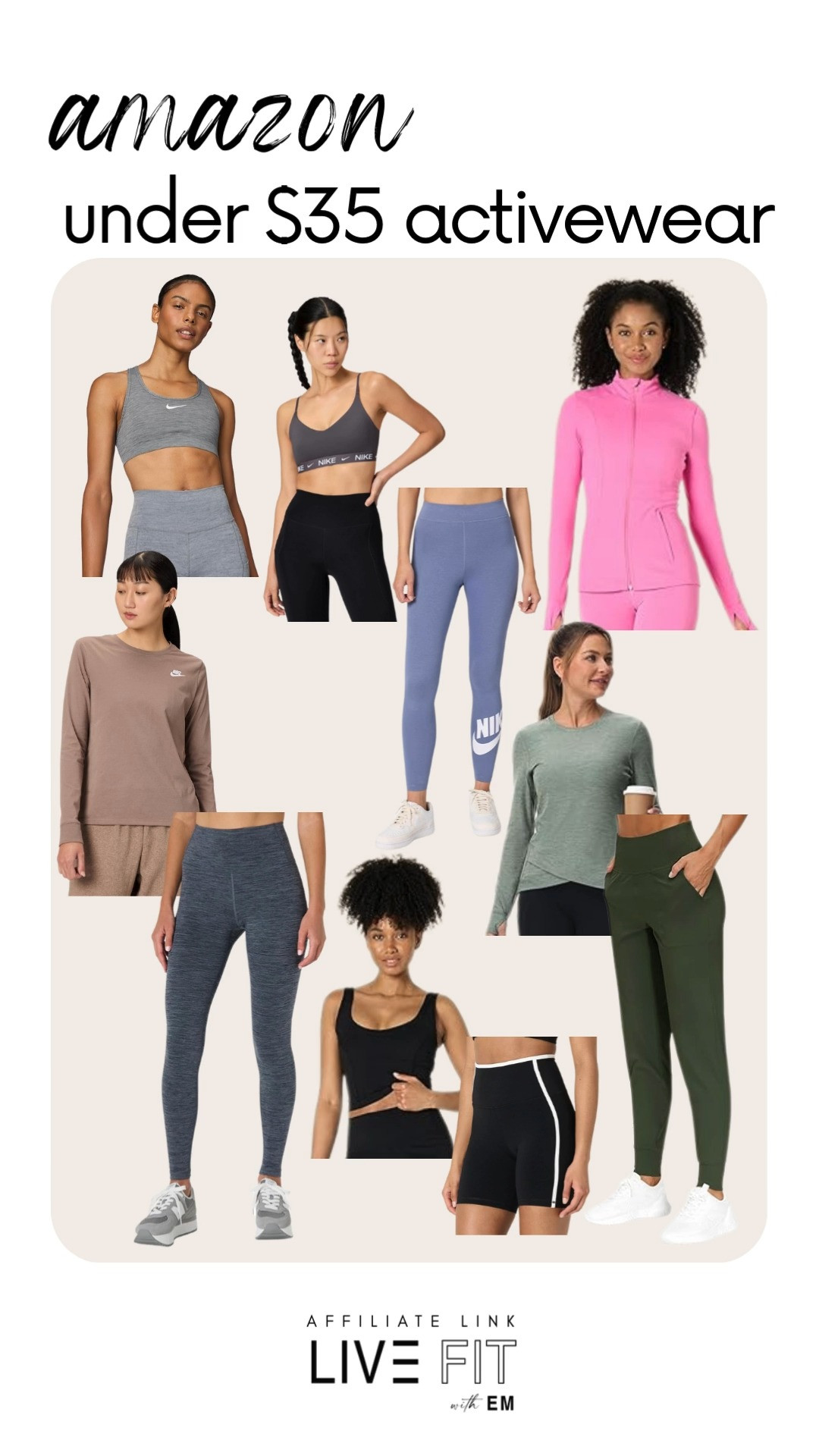 Score these comfy activewear pieces for under $35! From sporty bras to cozy joggers, get ready to elevate your workout style without breaking the bank. #ActivewearUnder35 #WorkoutGear #FitnessFashion #BudgetFriendly
													 

 #LTKootd #LTKfitnessgoals #LTKActive