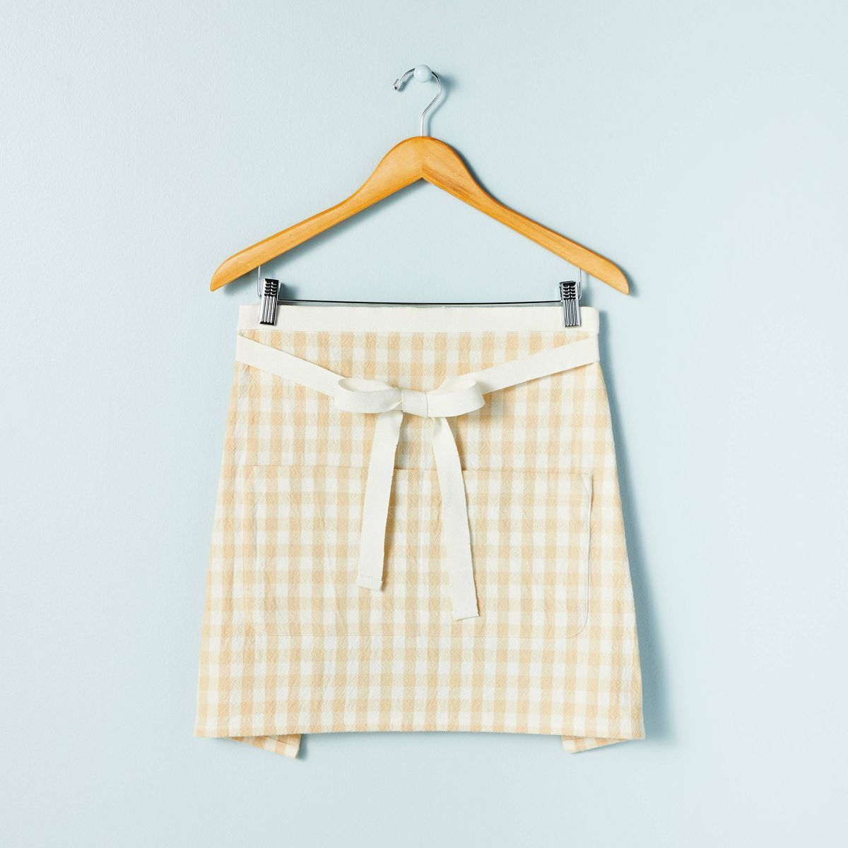Gingham Woven Waist Apron Ivory/Cream - Hearth & Hand™ with Magnolia | Target